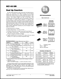 Click here to download MC14518BCP Datasheet