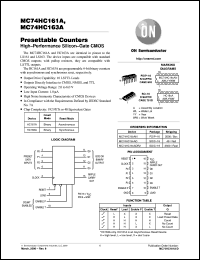 Click here to download MC74HC161AFL2 Datasheet