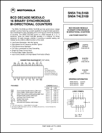 Click here to download SN74LS169ML1 Datasheet