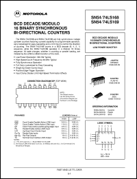 Click here to download SN74LS169MEL Datasheet