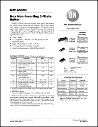 Click here to download MC14503BFR1 Datasheet