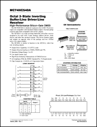Click here to download MC74HC540ADWR2 Datasheet