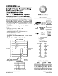 Click here to download MC74HCT244AN Datasheet