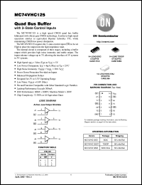 Click here to download MC74VHC125DT Datasheet