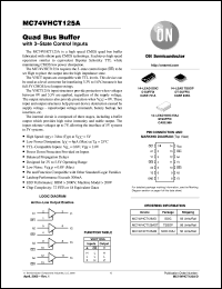Click here to download MC74VHCT125AD Datasheet