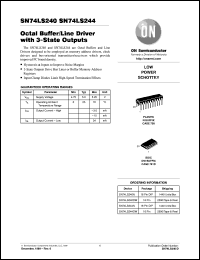 Click here to download SN74LS244ML2 Datasheet