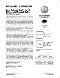 Click here to download MC100LVE210FN Datasheet