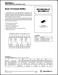 Click here to download MC100LVEL13DWR2 Datasheet