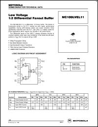 Click here to download MC100LVEL11DR2 Datasheet