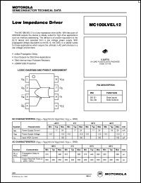 Click here to download MC100LVEL12DR2 Datasheet