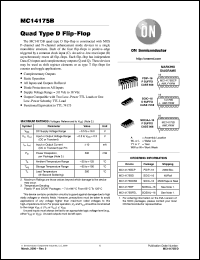 Click here to download MC14175BCP Datasheet