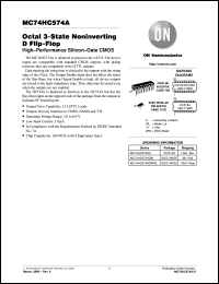 Click here to download MC74HC574AFL1 Datasheet