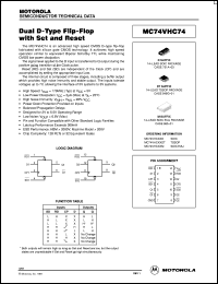 Click here to download MC74VHC74DR2 Datasheet