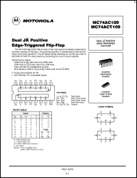 Click here to download MC74AC109M Datasheet