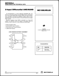 Click here to download MC100LVEL05DR2 Datasheet