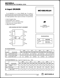 Click here to download MC100LVEL01D Datasheet