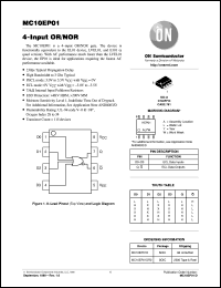 Click here to download MC10EP01 Datasheet