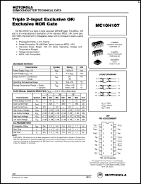Click here to download MC10H107MR2 Datasheet