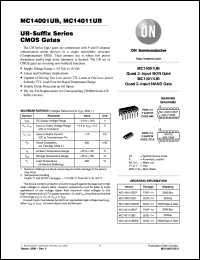 Click here to download MC14001UBCP Datasheet