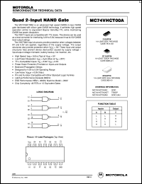 Click here to download MC74VHCT00 Datasheet