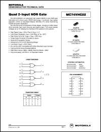 Click here to download MC74VHC02 Datasheet