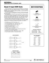 Click here to download MC74VHCT02ADR2 Datasheet