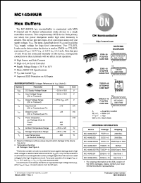 Click here to download MC14049UBCP Datasheet