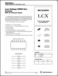 Click here to download MC74LCX04 Datasheet