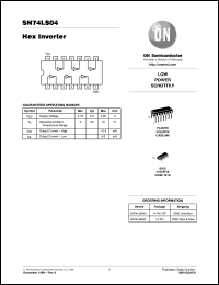 Click here to download SN74LS04 Datasheet