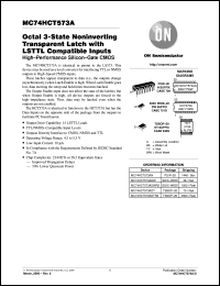 Click here to download MC74HCT573AN Datasheet