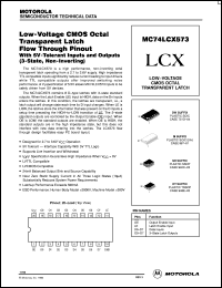 Click here to download MC74LCX573M Datasheet