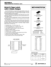Click here to download MC74VHCT573AMEL Datasheet