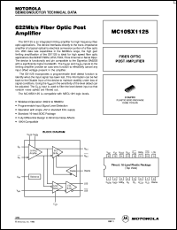 Click here to download MC10SX1125D Datasheet