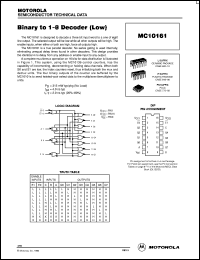 Click here to download MC10161FN Datasheet