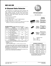 Click here to download MC14512BCP Datasheet