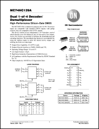 Click here to download MC74HC139AF Datasheet