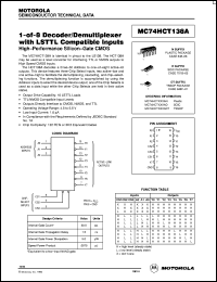 Click here to download MC74HCT138AD Datasheet