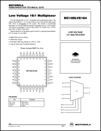 Click here to download MC100LVE164FAR2 Datasheet