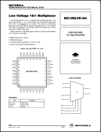 Click here to download MC100LVE164 Datasheet