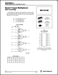 Click here to download MC10158L Datasheet