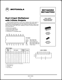 Click here to download MC74ACT253MR2 Datasheet