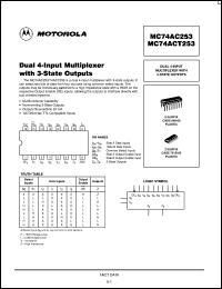 Click here to download MC74ACT253D Datasheet
