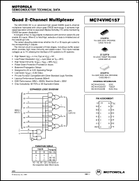 Click here to download MC74VHC157 Datasheet