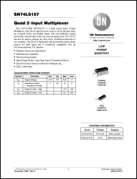 Click here to download SN74LS157DR2 Datasheet