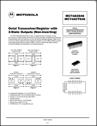 Click here to download MC74AC646 Datasheet