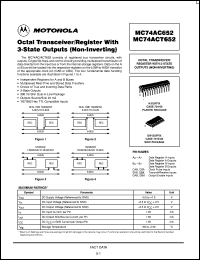 Click here to download MC74ACT652DW Datasheet