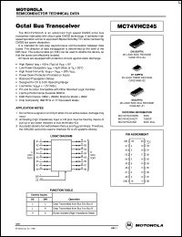 Click here to download MC74VHC245DW Datasheet