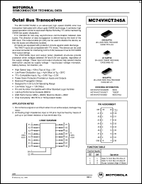 Click here to download MC74VHCT245AMEL Datasheet