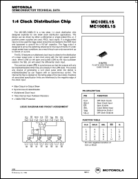 Click here to download MC100EL15DR2 Datasheet