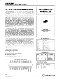 Click here to download MC100LVEL38DW Datasheet